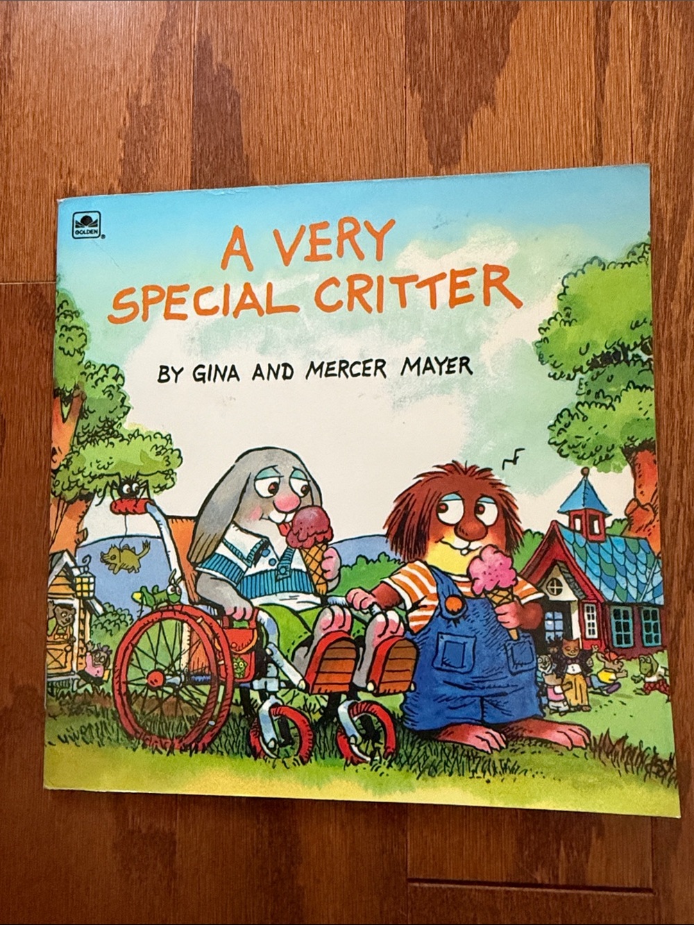 Vintage Little Critter Merry Christmas Mom and Dad 1992 Golden Book